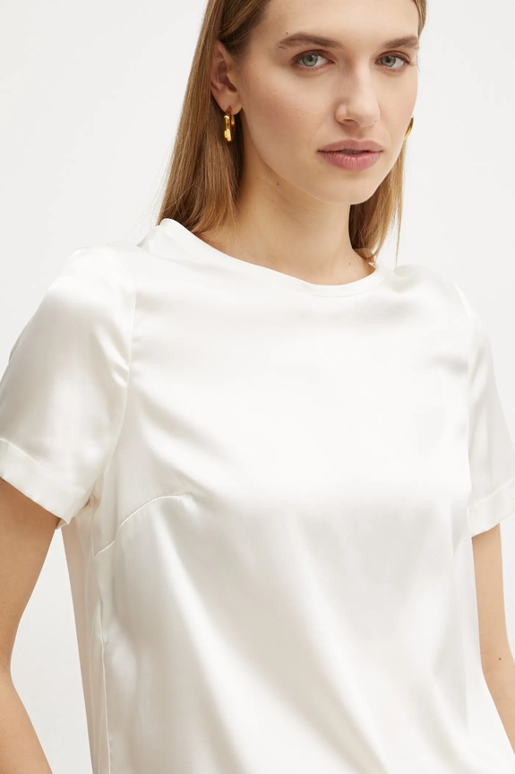Marciano by Guess bluzka jedwabna DENISE beżowy 4YGH07.7117A
