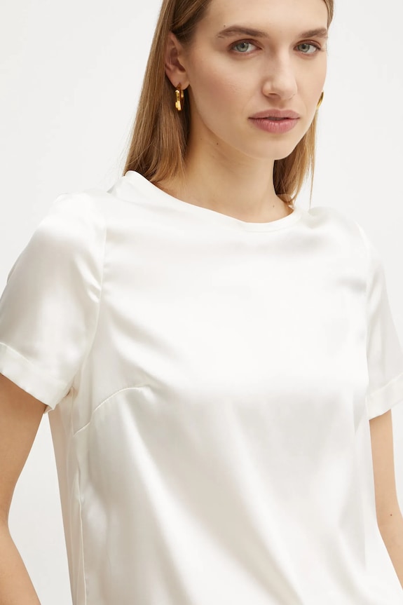 Marciano by Guess bluzka jedwabna DENISE beżowy 4YGH07.7117A