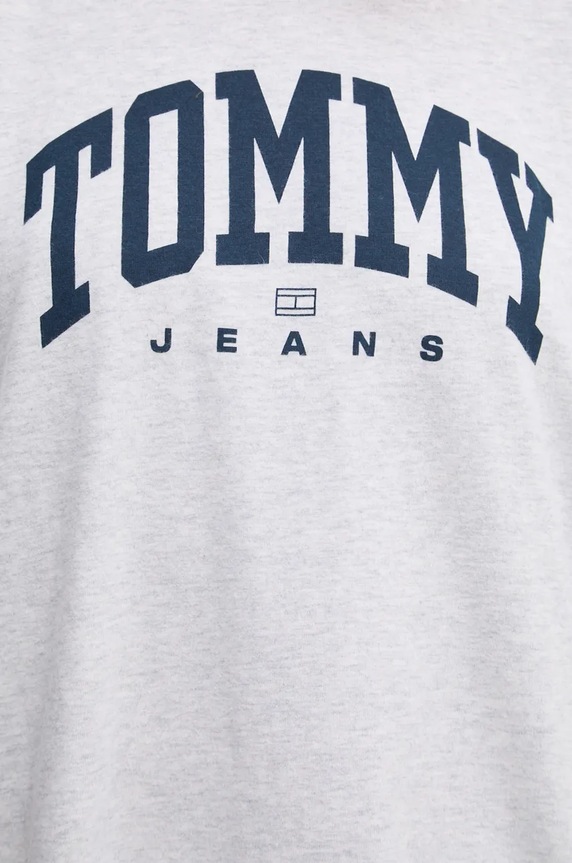 Tommy Jeans t-shirt bawełniany DW0DW18403 szary