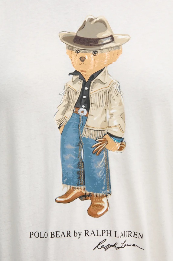 Bavlněné tričko Polo Ralph Lauren 211941187 bílá