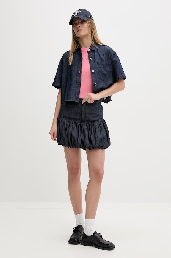 Tommy Jeans tricou de damă din bumbac DW0DW18398 roz SS26