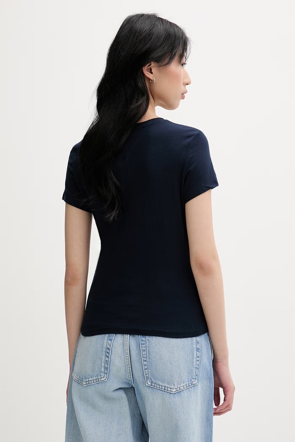 Oblečenie Tommy Jeans tričko dámske bavlnené DW0DW18398 tmavomodrá
