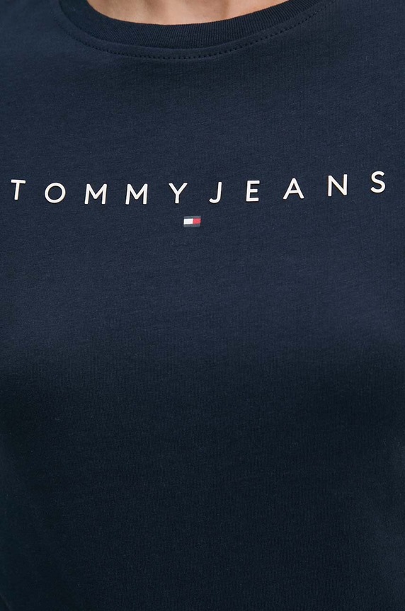 Tommy Jeans tričko dámske bavlnené tmavomodrá DW0DW18398