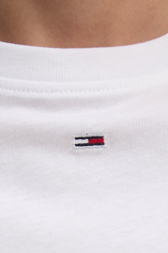 Tommy Jeans t-shirt bawełniany biały DW0DW18441