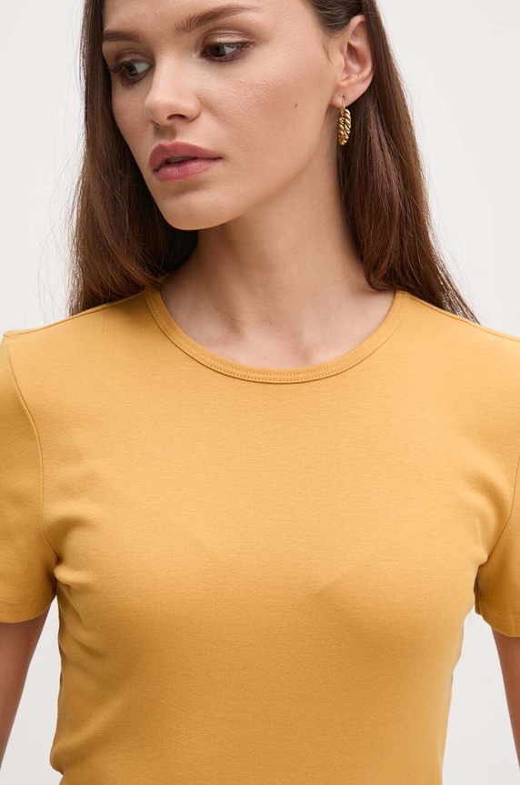 Lauren Ralph Lauren t-shirt żółty 200807563
