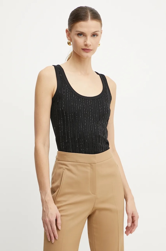 Pinko top imprimeu negru 104338.A27G