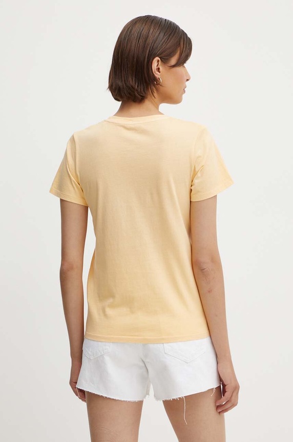 Ρούχα Βαμβακερό μπλουζάκι Pepe Jeans EMILY PL505877 κίτρινο