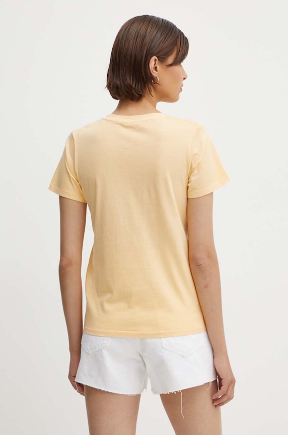Ρούχα Βαμβακερό μπλουζάκι Pepe Jeans EMILY PL505877 κίτρινο