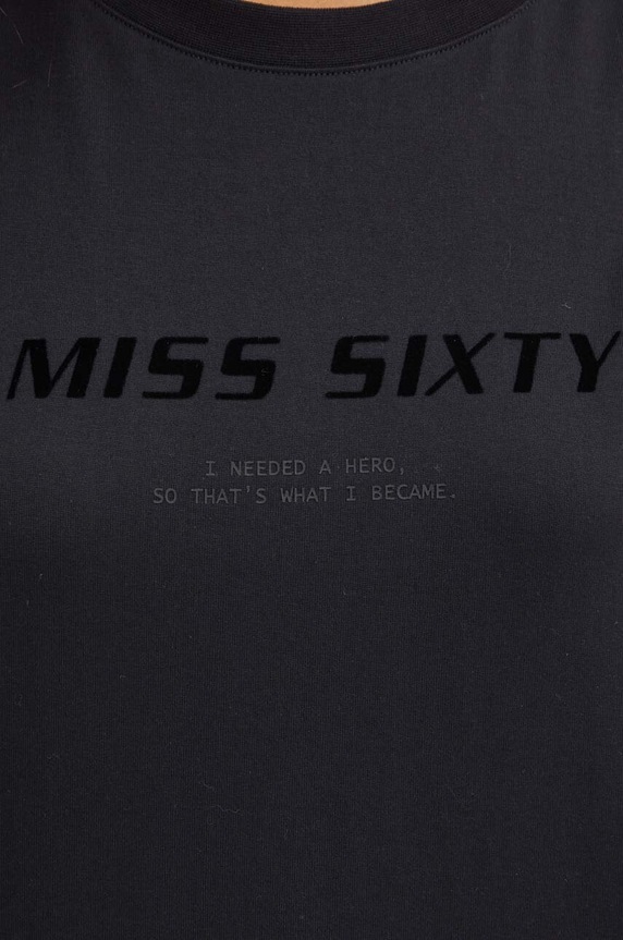Βαμβακερό μπλουζάκι Miss Sixty 6L2SJ2120000 SJ2120 T-SHIRT 6L2SJ2120000 μαύρο