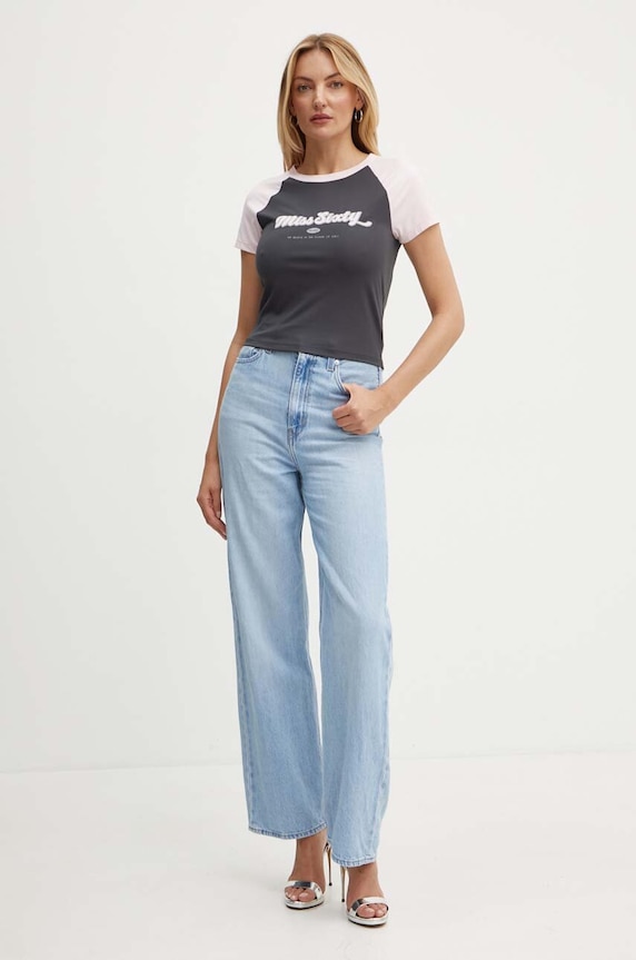 Miss Sixty t-shirt 6L2SJ1480000 SJ1480 6L2SJ1480000 szary AW24