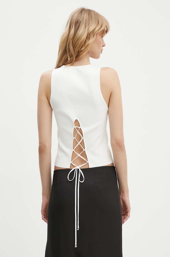 Odjeća Top Miss Sixty 6L2RJ0510000 RJ0510 KNIT VEST 6L2RJ0510000 bež