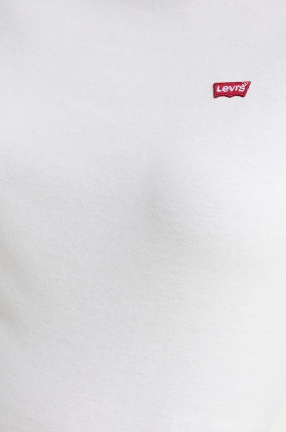Bavlnené tričko Levi's 000KK biela
