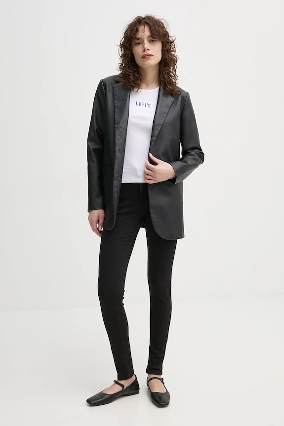 Bavlnený top Levi's A9415 biela SS25
