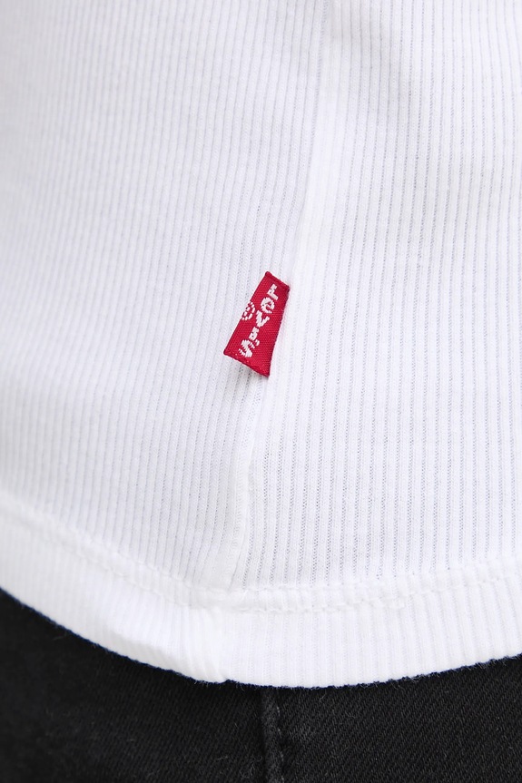 Bavlnený top Levi's A9415 biela