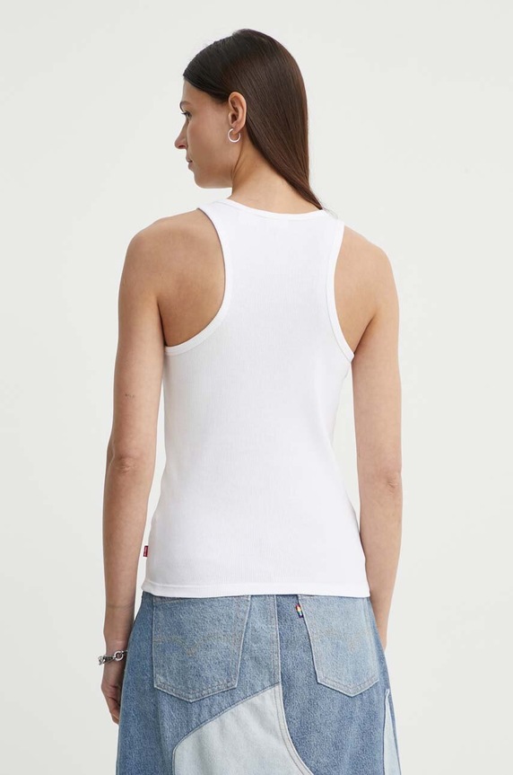 Oblečenie Bavlnený top Levi's A9415 biela