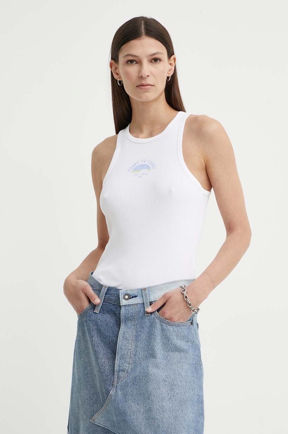 Bavlnený top Levi's biela A9415