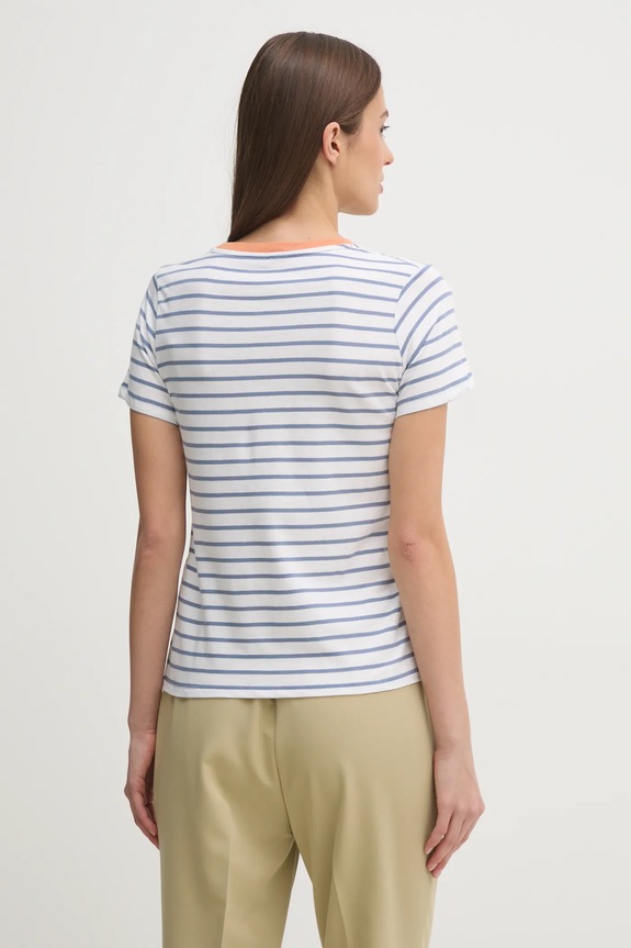 Oblečenie Bavlnené tričko Pepe Jeans ELBA PL505876 biela
