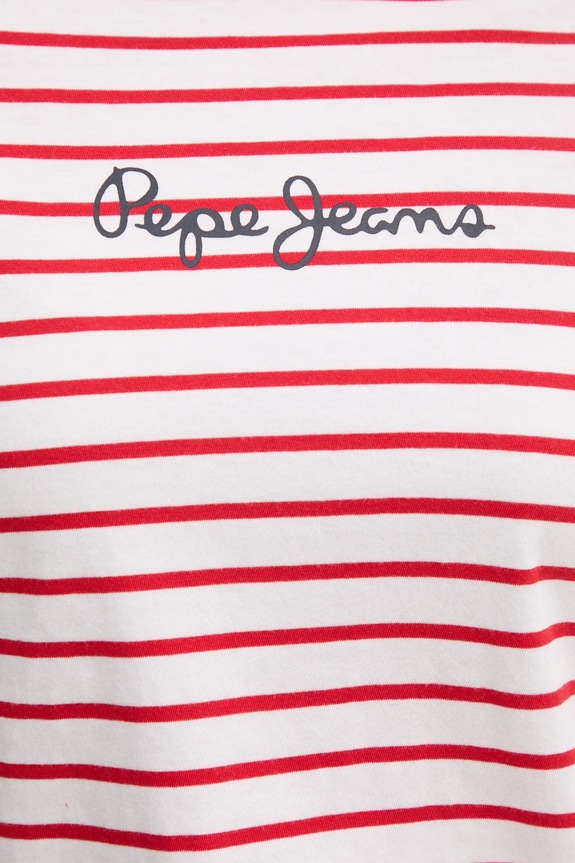 Bavlnené tričko Pepe Jeans ELBA PL505876 červená