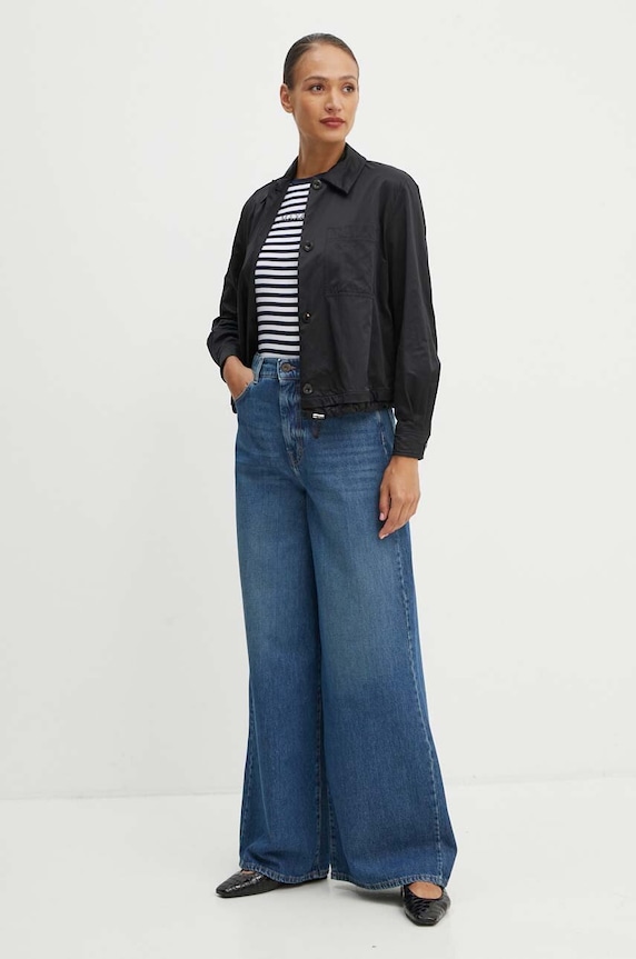 MAX&Co. t-shirt bawełniany 2428976014200 granatowy AW24