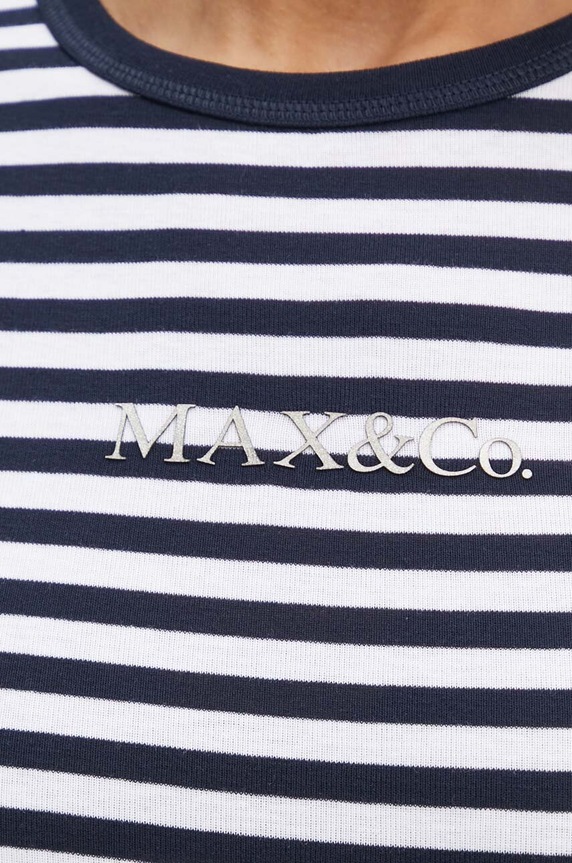 MAX&Co. t-shirt bawełniany 2428976014200 granatowy
