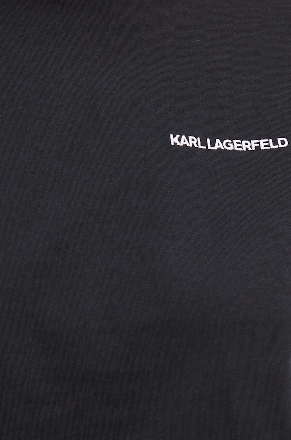 Karl Lagerfeld t-shirt in cotone 245W1714 nero
