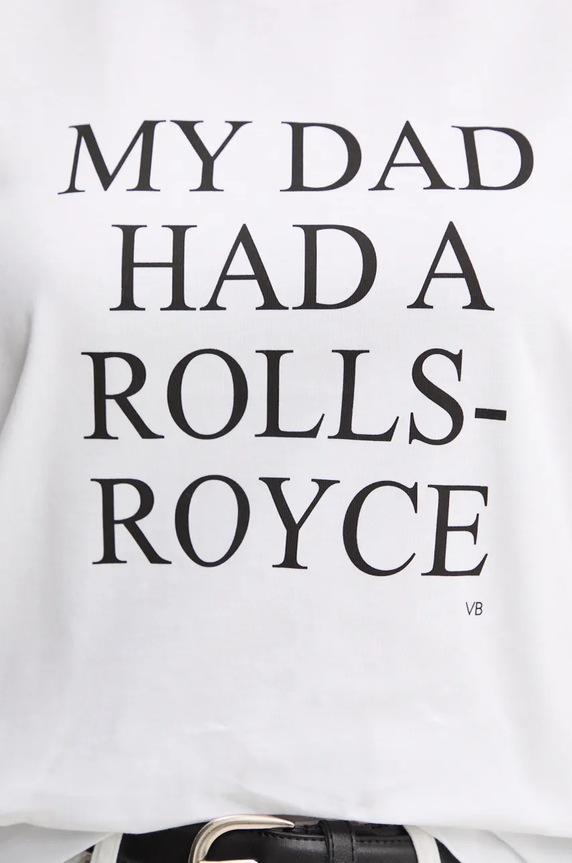 Pamučna majica Victoria Beckham 1124JTS005732A bijela