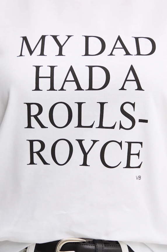 Pamučna majica Victoria Beckham 1124JTS005732A bijela