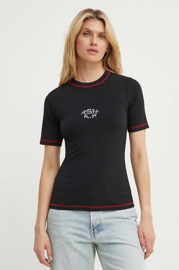 Résumé tricou EstelleRS imprimeu negru 23101262