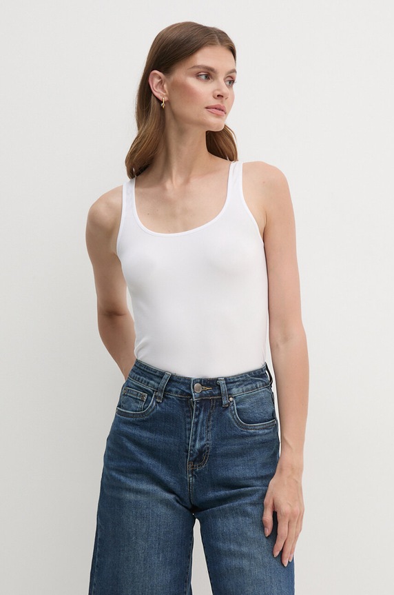 United Colors of Benetton top fehér 1X1BD8106