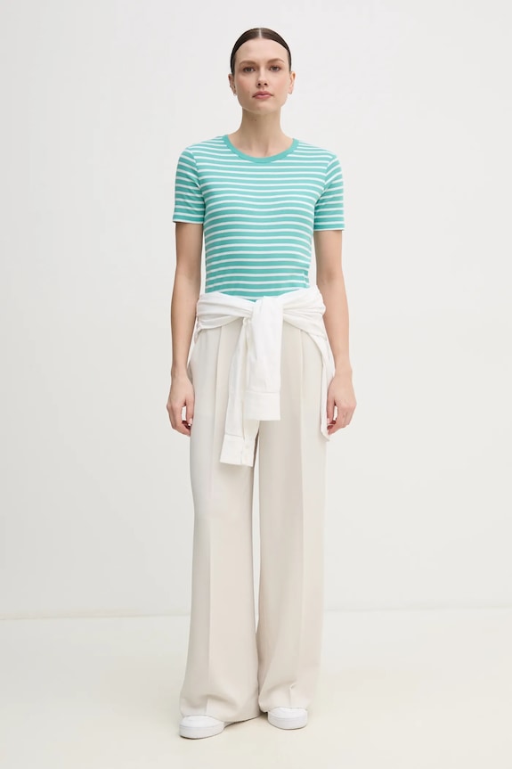 Bavlnené tričko United Colors of Benetton 30YSE16A0 tyrkysová AW25