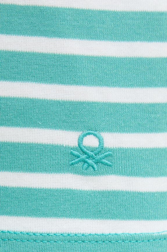 Bavlnené tričko United Colors of Benetton 30YSE16A0 tyrkysová