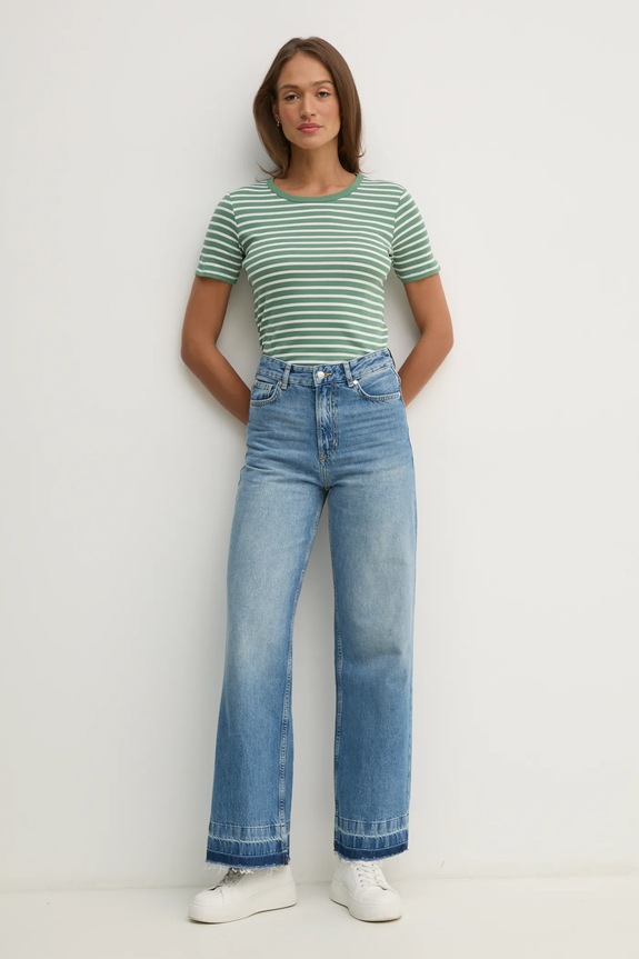 Bavlněné tričko United Colors of Benetton 30YSE16A0 zelená AW25