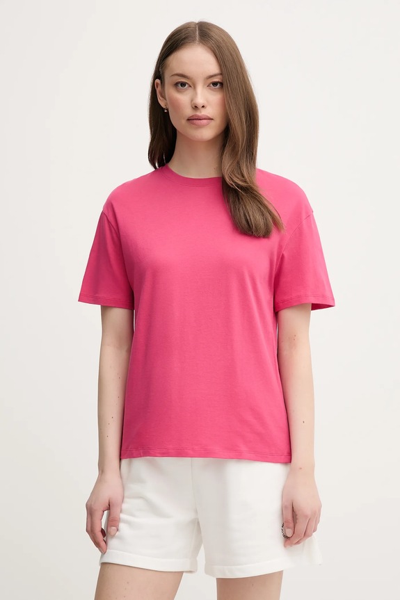 Хлопковая футболка United Colors of Benetton розовый 3096D102O