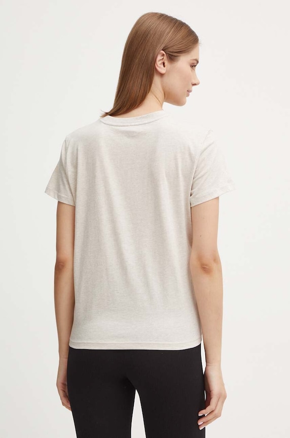 Oblečení Bavlněné tričko Dkny DP4T9994 béžová