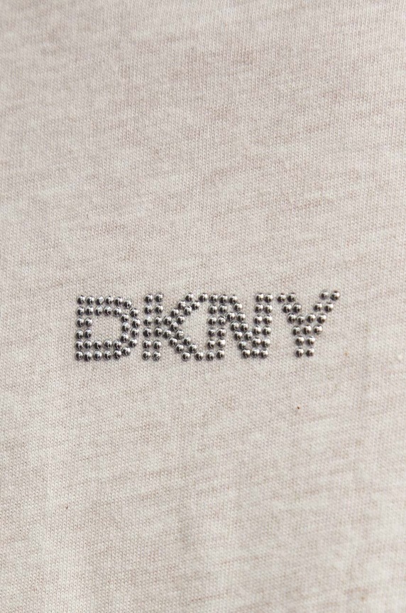 Bavlněné tričko Dkny béžová DP4T9994