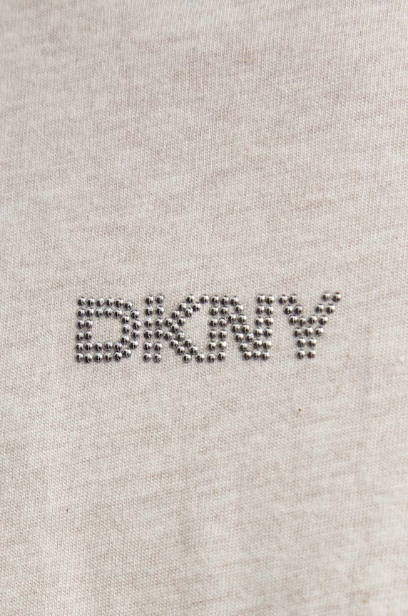 Bavlněné tričko Dkny béžová DP4T9994