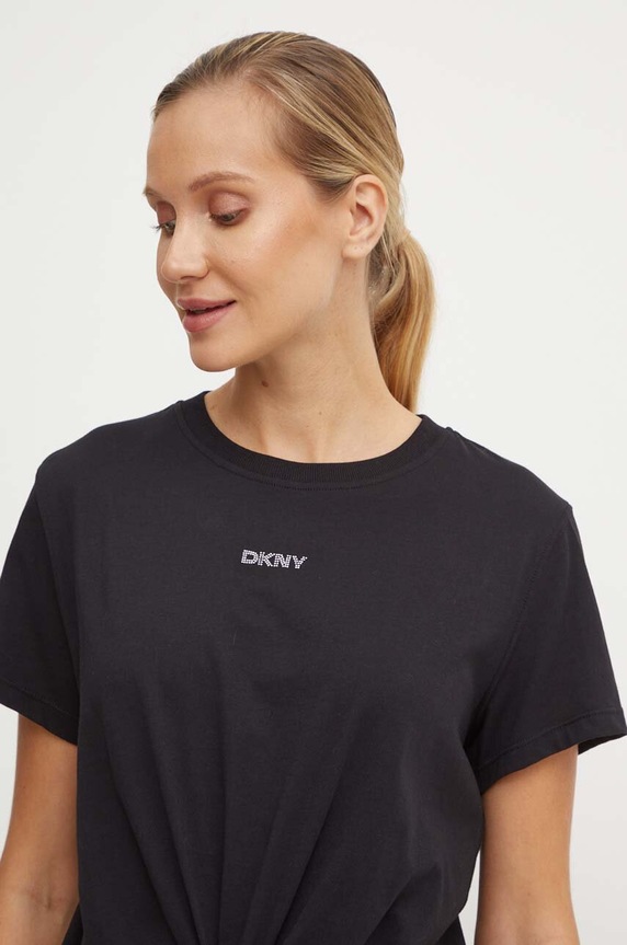 Bavlnené tričko Dkny čierna DP4T9994