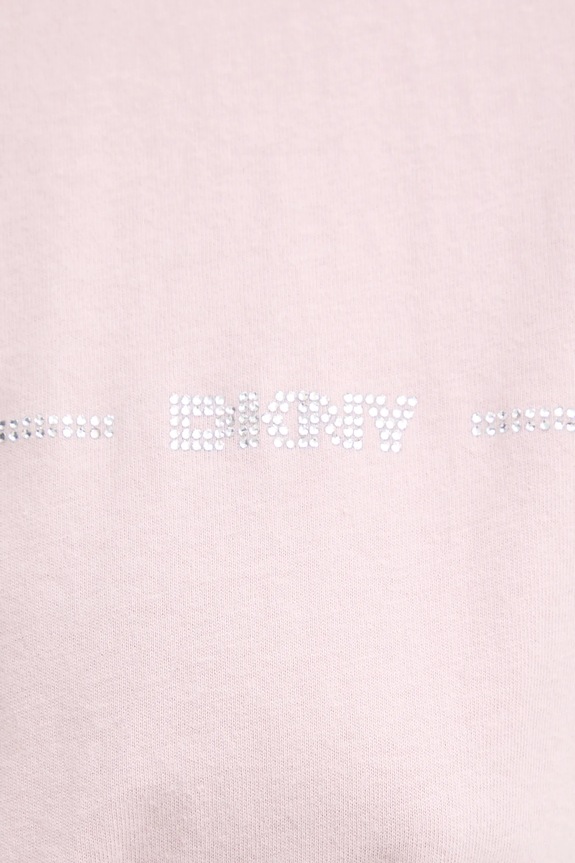 Bavlnené tričko Dkny DP4T9518 ružová