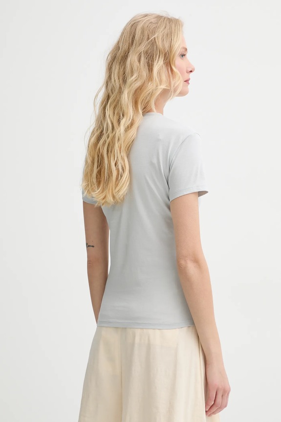 Ρούχα Βαμβακερό μπλουζάκι Theory L1024521 γκρί