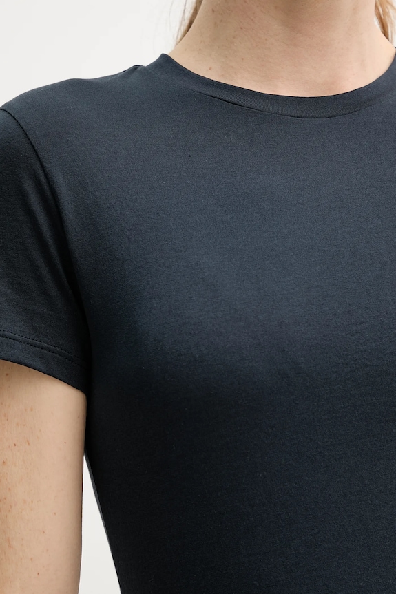 Βαμβακερό μπλουζάκι Theory σκούρο μπλε L1024521