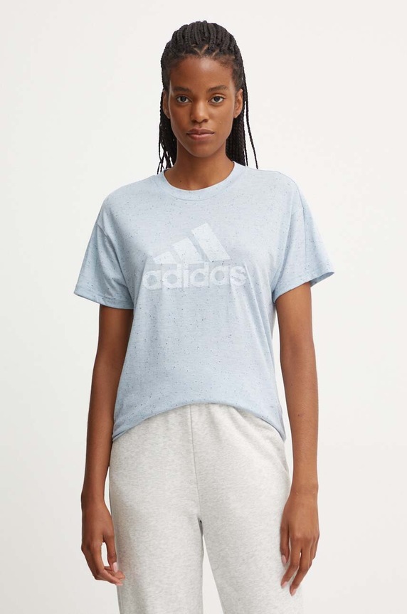 adidas t-shirt pozostałe niebieski IW7717