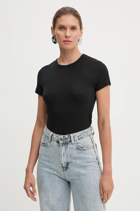 Μπλουζάκι Drykorn 89871.520175 μαύρο AW24