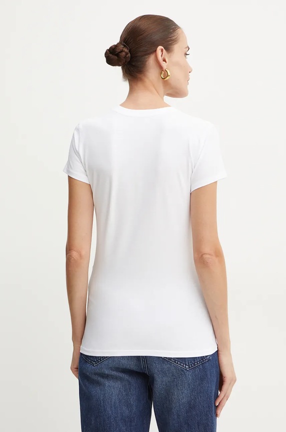 Odzież Armani Exchange t-shirt 6DYT40.YJDTZ biały
