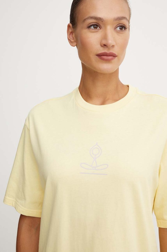 adidas Performance t-shirt Yoga żółty IW0129