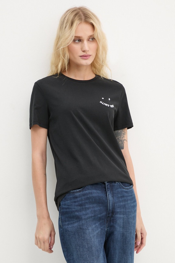 PS Paul Smith tricou din bumbac imprimeu negru W2R.G799E.N21154