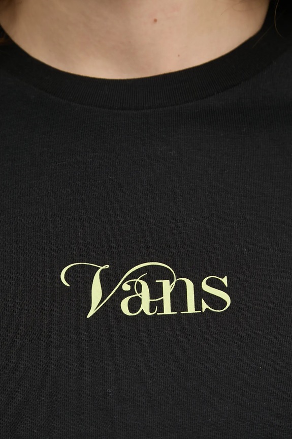 Bavlněné tričko Vans VN000JUCBLK1 černá