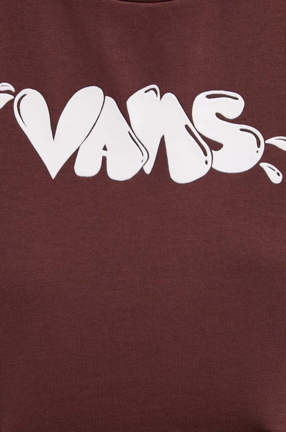 Bavlněné tričko Vans VN000HHU7YO1 hnědá
