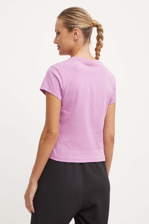Oblečenie Bavlnené tričko adidas Originals IY7337 ružová