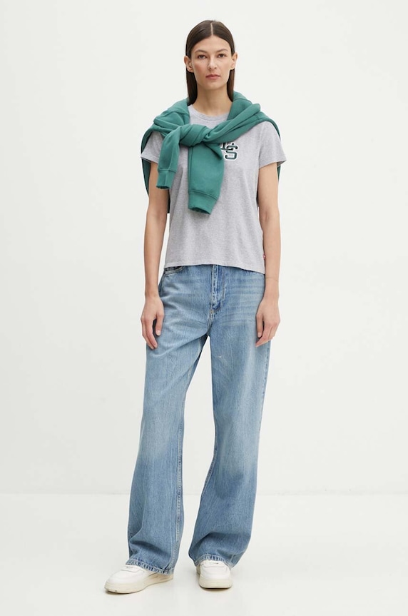 Levi's pamut póló 17369.2851 szürke AW24