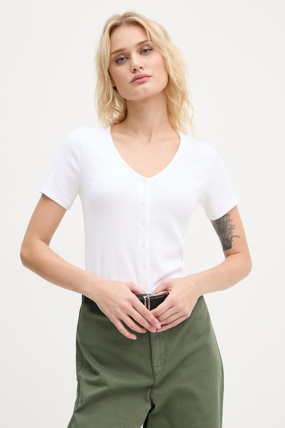 Levi's t-shirt elasztánnal fehér A8782